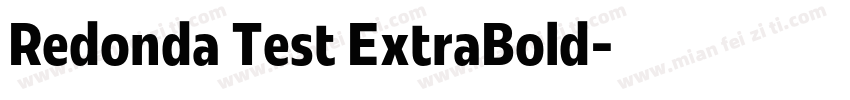 Redonda Test ExtraBold字体转换